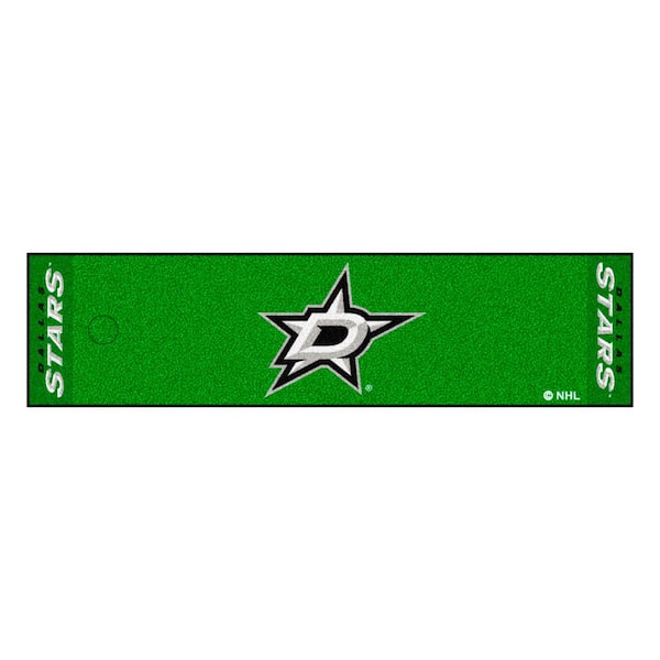 FANMATS NHL Dallas Stars 1 ft. 6 in. x 6 ft. Indoor 1-Hole Golf Practice Putting Green