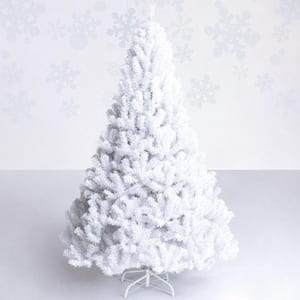 6 ft. White PVC Artificial Christmas Tree with Stand