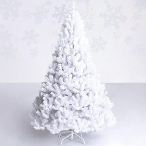 8 ft. White PVC ArtificialChristmas Tree with Stand