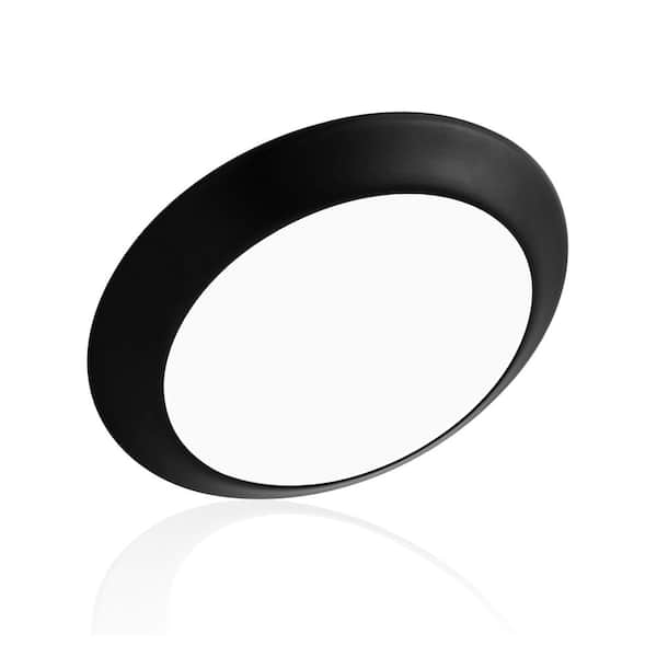 NICOR DSK56 6 in. Black Selectable LED Flush Mount Disk Light