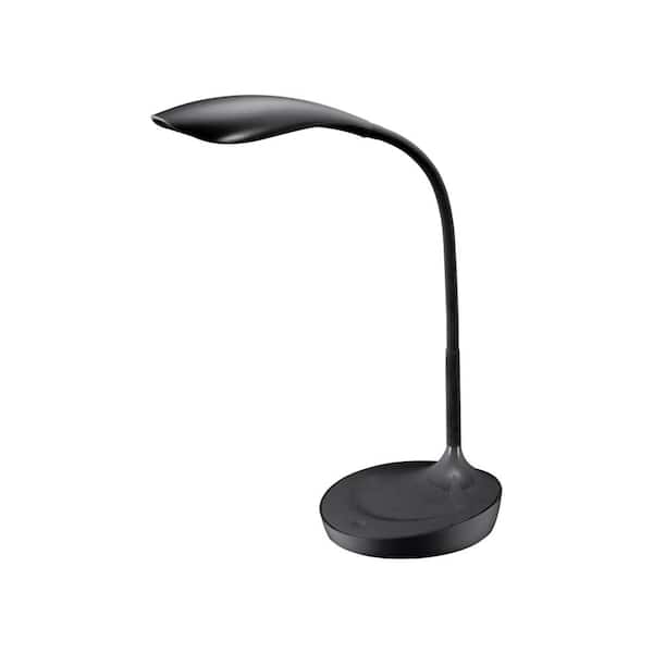 Black Gooseneck Led Desk Lamp, Home Depot Desk Lamp With Usb Port