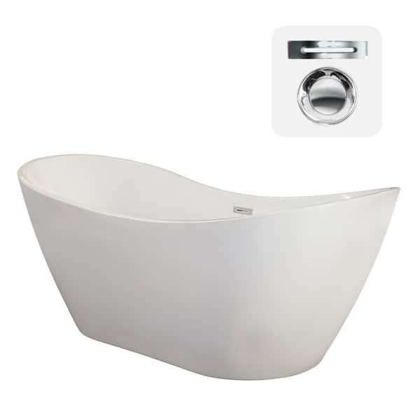 Altair Alana 70 in. Acrylic Flatbottom Non-Whirlpool Soaking