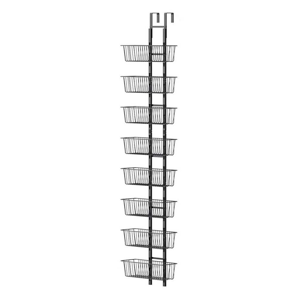 6-Shelf Black Over Door Hanging Storage Organizer Metal Pantry Rack Adjustable Baskets for Kitchen Bathroom price history on PriceWatchPro