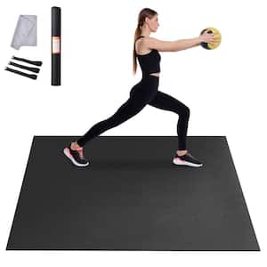 Exercise Mat 7 x 5 ft. Non Slip High Density Premium Yoga Mat for Men & Women Fitness Mat with Bag & Carry Strap