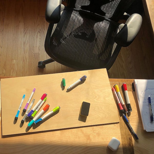 1/4 in. x 12 in. x 24 in. Birch Markerboard