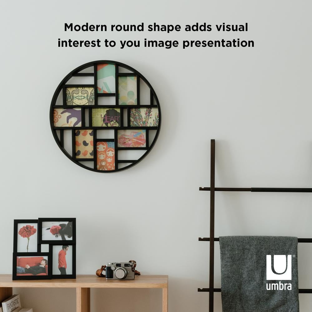 Classic Black 9-Opening Collage Wall Frame 23" Display