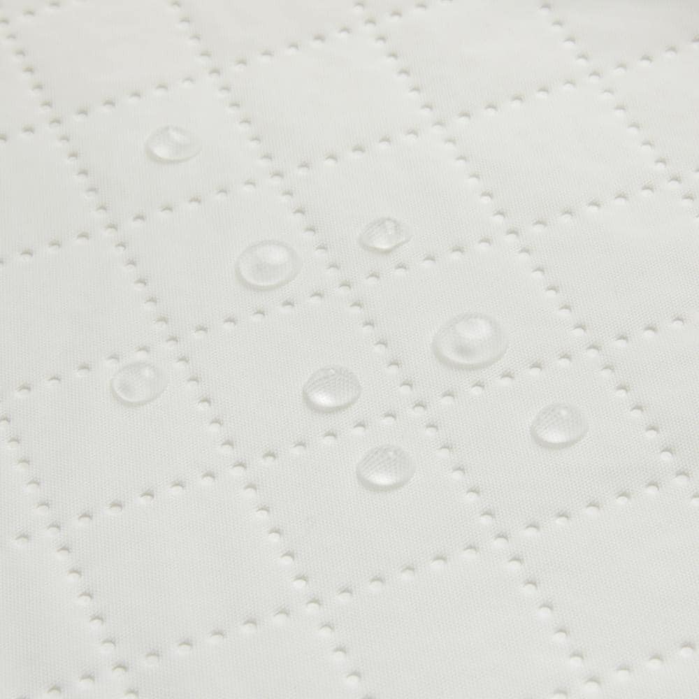 Graco Gray and White Oval Contoured Changing Pad with Cover