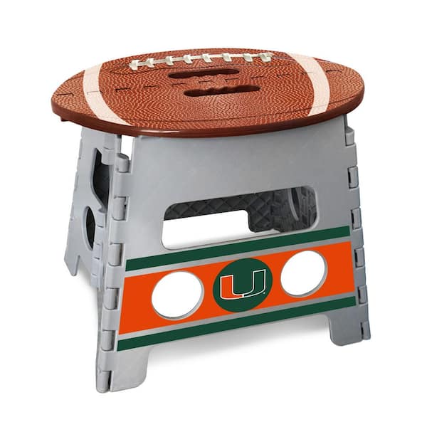 FANMATS NCAA University of Miami Plastic Folding Step Stool
