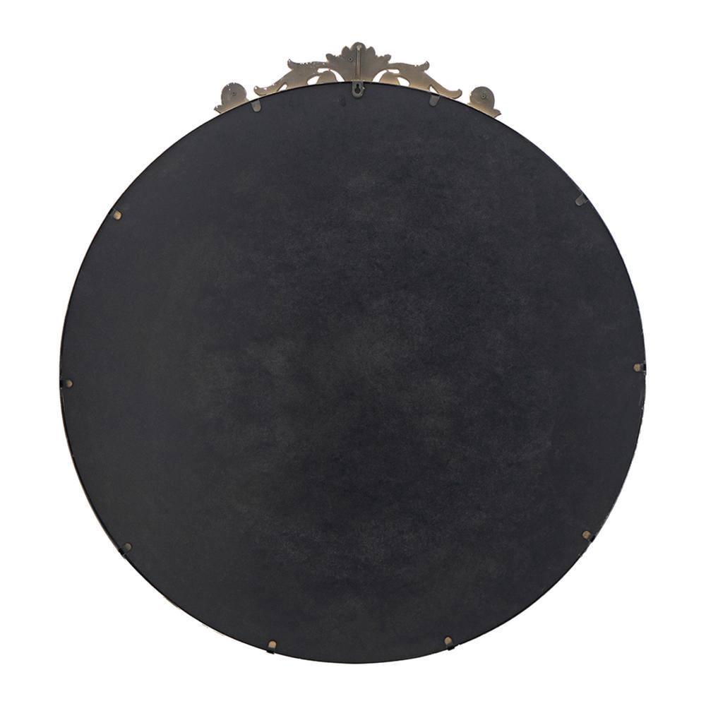 Dia Round Gold Baroque Wall Mirror