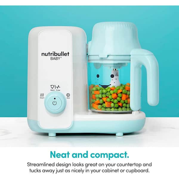 Nutribullet Baby Food Blender, 200W, 400ml, White/Turquoise