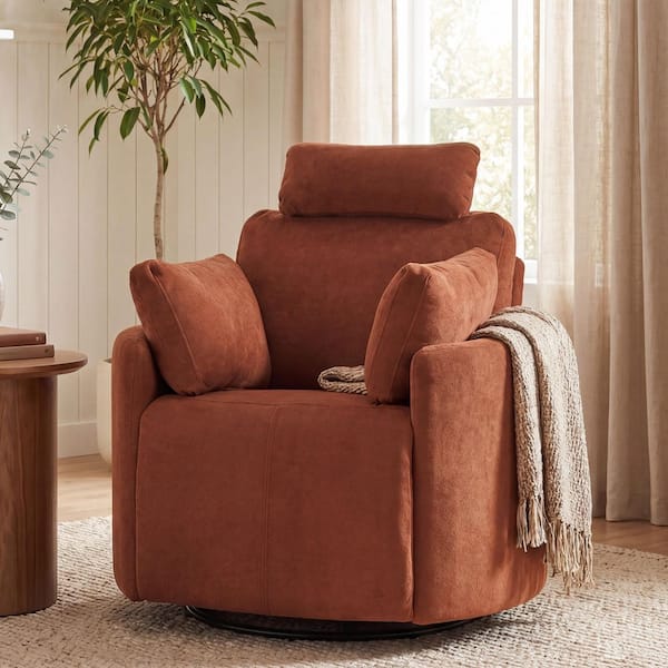 CHRISTOPHER KNIGHT HOME Henry Modern Pumpkin Red 360° Swivel