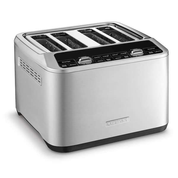 Cuisinart Compact 4 Slice Wide Slot Toaster Silver - Office Depot