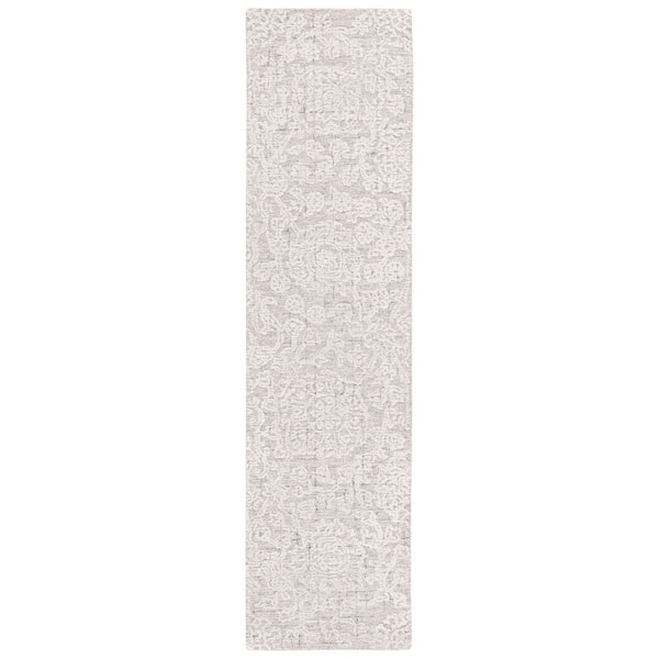 Metro 2 ft. x 9 ft. Beige/Ivory Distressed Marle Runner Rug