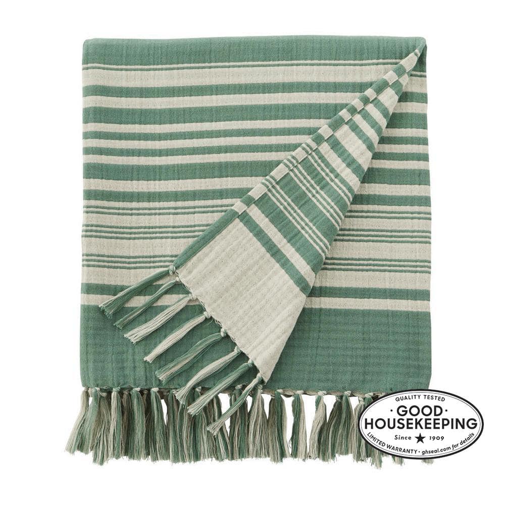 Turkish Towel Checkered Pattern - Sage and Sweetgrass