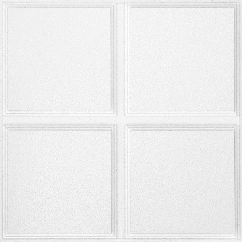 Armstrong CEILINGS Cascade White 6 in. x 6 in. Suspended/Drop Tegular