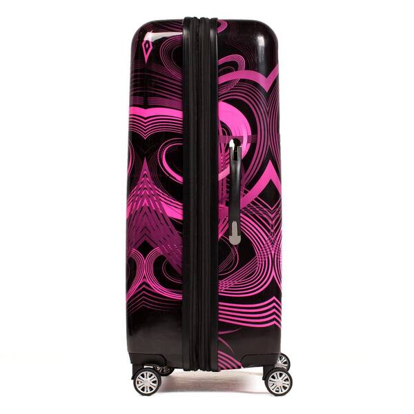 Ful Atomic 20 in. Pink Expandable Spinner Rolling Luggage Suitcase