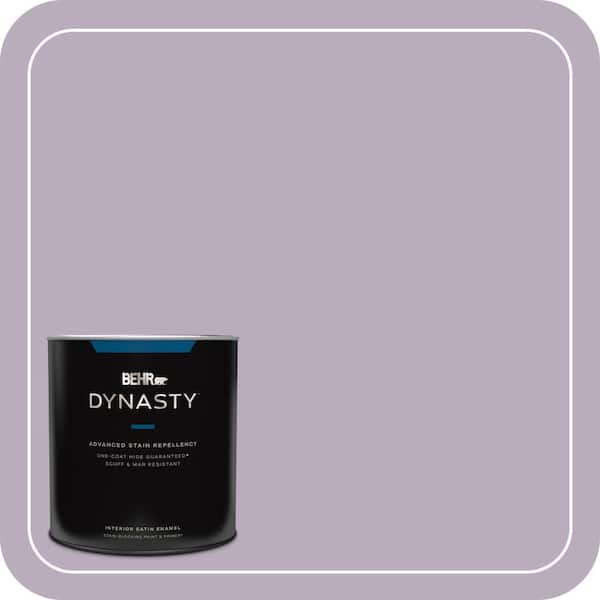 BEHR DYNASTY 1 qt. Home Decorators Collection #HDC-SP14-12 Exclusive Violet Satin Enamel Interior Stain-Blocking Paint & Primer