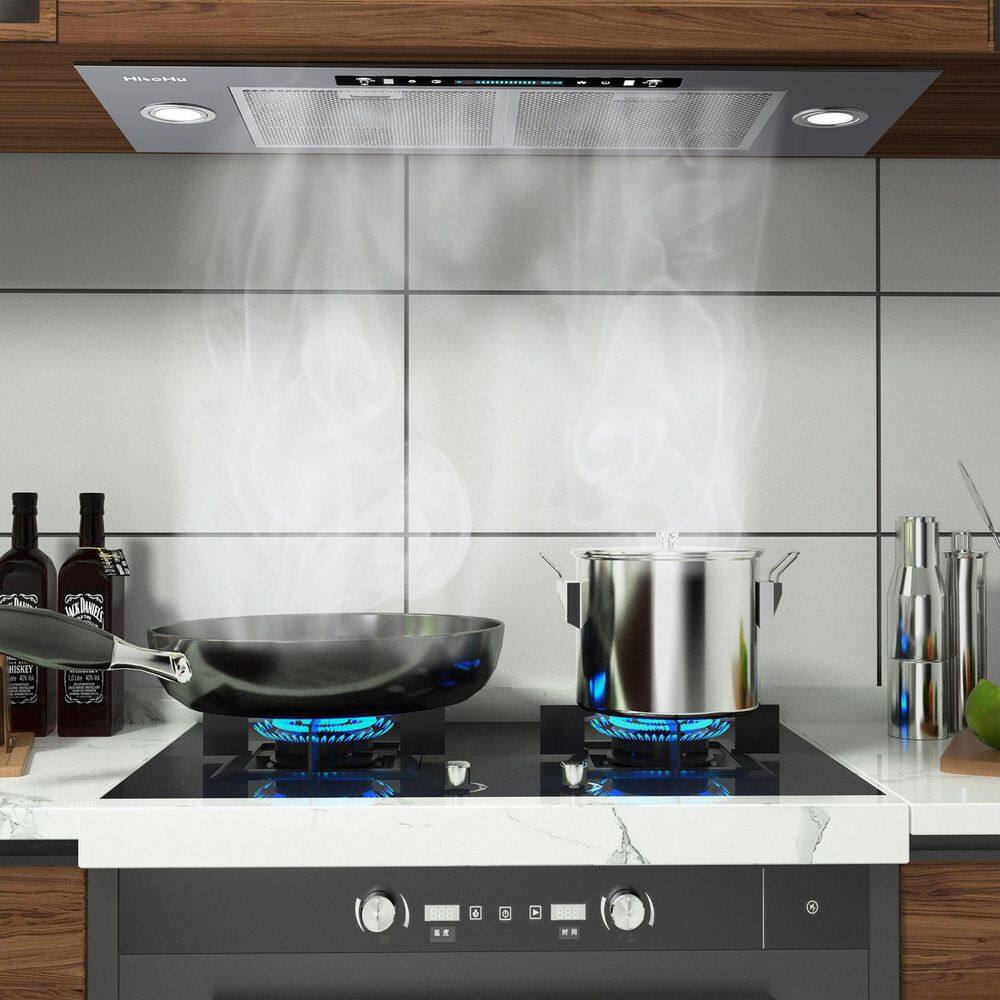 36-Inch Stainless Steel Insert Range Hood with LED Lighting