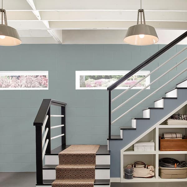 5 gal. #876 Basement Gray Flat Interior/Exterior Dry Plus Basement & Masonry Waterproofer