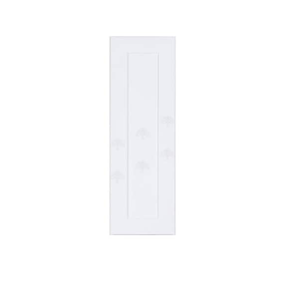 LIFEART CABINETRY Lancaster White Plywood Shaker Stock Assembled Wall Kitchen Cabinet 9 in. W x 36 in. H x 12 in. D