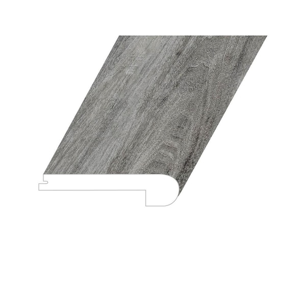 Montserrat Silva Nocturne Blade 1 in. Thick x 4.5 in. Wide x 94.5 in. Length Vinyl Flush Stair Nose Molding