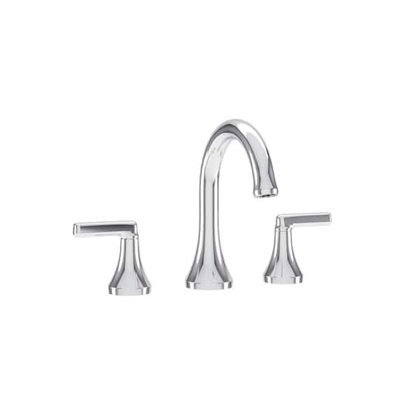 Symmons Birch Widespread 2-Handle Bathroom Faucet with Push Pop Drain Assembly in Polished Chrome (1.0 GPM)
