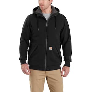 Men's Extra Large Black Cotton/Polyester Rain Defender Rockland Sherpa-Lined Hooded Sweatshirt