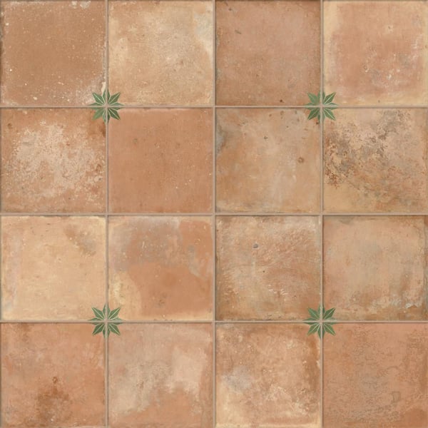 Kings Nonna with Sage Star 18 in. x 18 in. Porcelain Floor and Wall Tile (11.25 sq. ft. /Case)