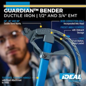 1/2 in. EMT Guardian Conduit Bender with Handle