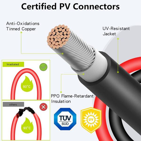thumbnail image 2 of Solar Panel T Branch Cable Connectors - Waterproof Splitter Coupler Combiner - 50A 1500V 2 of 6