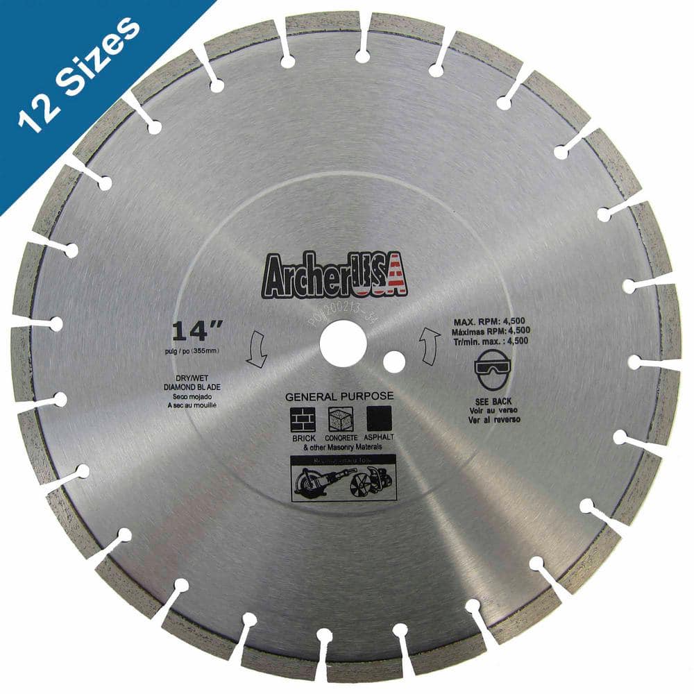 Archer USA 12 in. Super Diamond Blade for General Purpose Archer USA 12 in. Super Diamond Blade for General Purpose