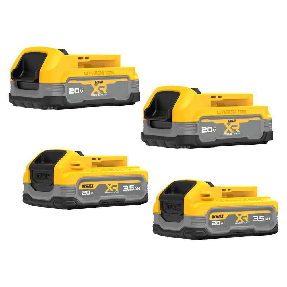 20V MAX XR POWERSTACK Lithium-Ion 3.5 Ah and 1.7 Ah Battery Packs (4-Pack) price history on PriceWatchPro