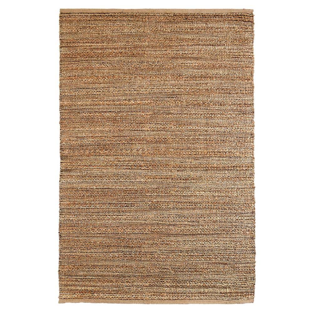 Jute Blend Beige 5 ft. x 7 ft. 9 in. Natural Fiber Braided Area Rug