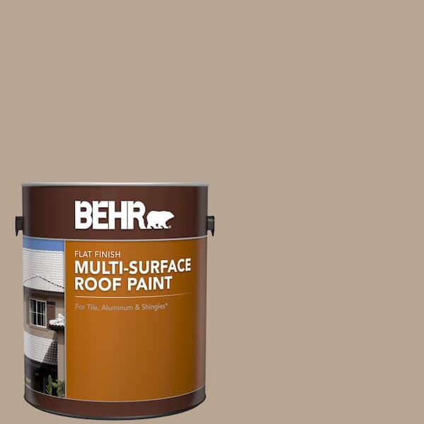 BEHR 1 gal. #RP-14 Natural Shake Flat Multi-Surface Exterior Roof Paint