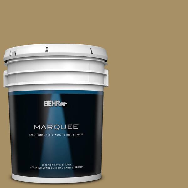 BEHR MARQUEE 5 gal. #350F-6 Fossil Butte Satin Enamel Exterior Paint & Primer