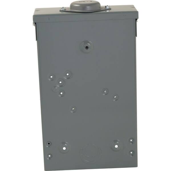 Outdoor Main Lug Load Center Homeline 125 Amp 4 Space 8 Circuit Panel Ground Bar 