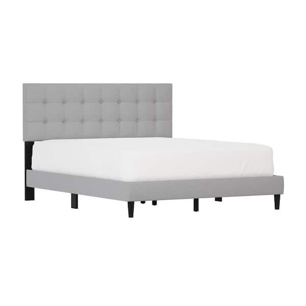 Hillsdale Furniture Mandan Queen Upholstered Bed, Gray
