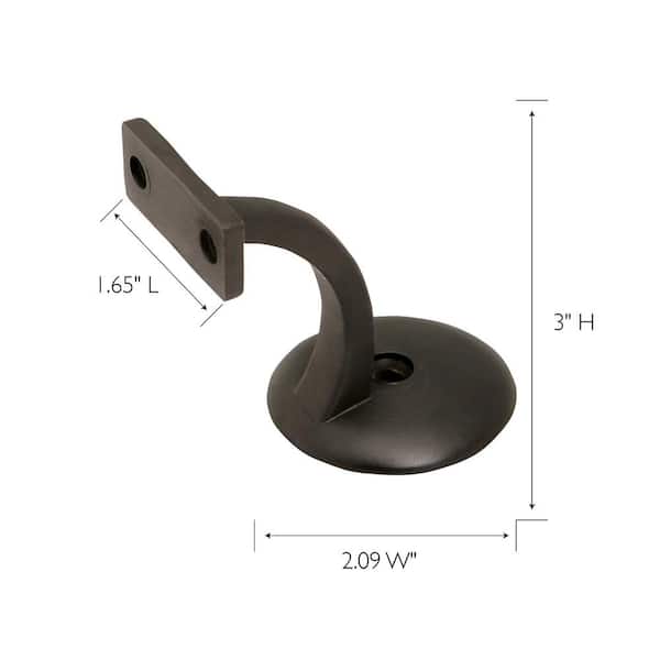 Design House Oil Rubbed Bronze Jumbo Handrail Bracket (5-Pack)
