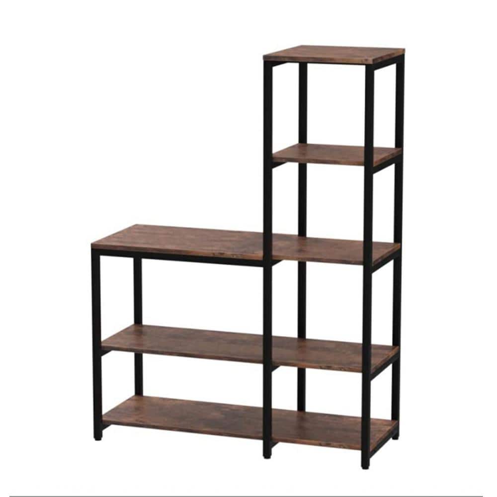 Tribesigns Kathleen 57 in Brown Kitchen Baker's Rack with 5 Tribesigns Kathleen 57 in Brown Kitchen Baker's Rack with 5