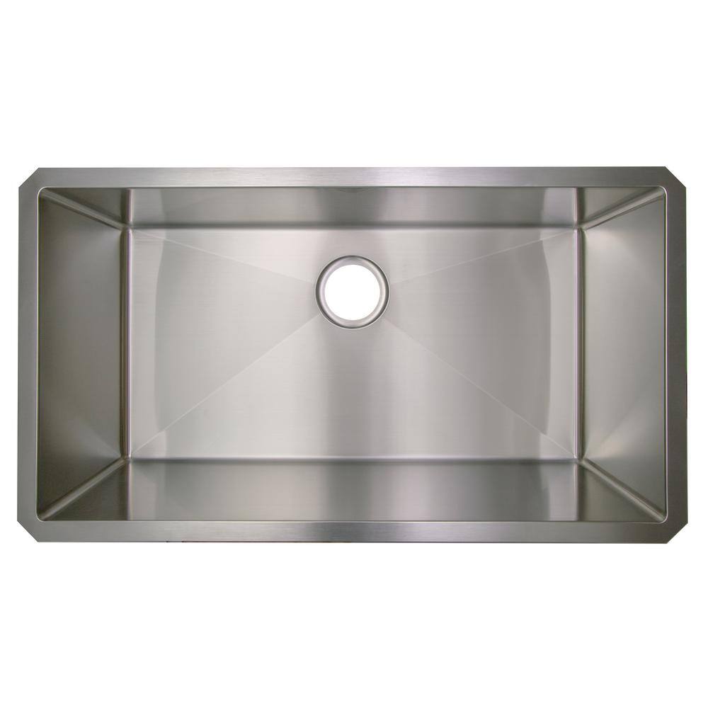 32-Inch Stainless Steel Single Bowl Undermount Kitchen Sink