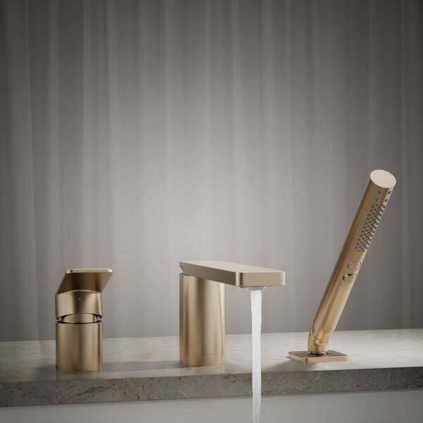 KOHLER Parallel Single-Handle Wall Mount Roman Tub Faucet in