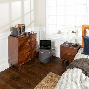 Sloane 3-Drawer Walnut Mid-Century Modern Solid Wood Dresser