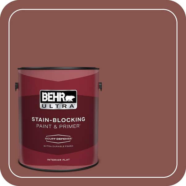 BEHR ULTRA 1 gal. #160F-6 Boston Brick Extra Durable Flat Interior Paint & Primer