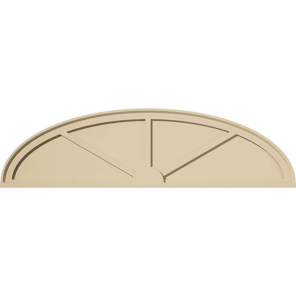 56-in W x 15-in H x 2-in P Elliptical 3-SpokeSignature Urethane Pediment, Primed Tan price history on PriceWatchPro