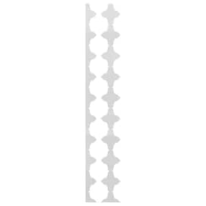 Pandora 0.125 in. T x 0.33 ft. W x 4 ft. L White Acrylic Resin Decorative Wall Paneling 17-Pack