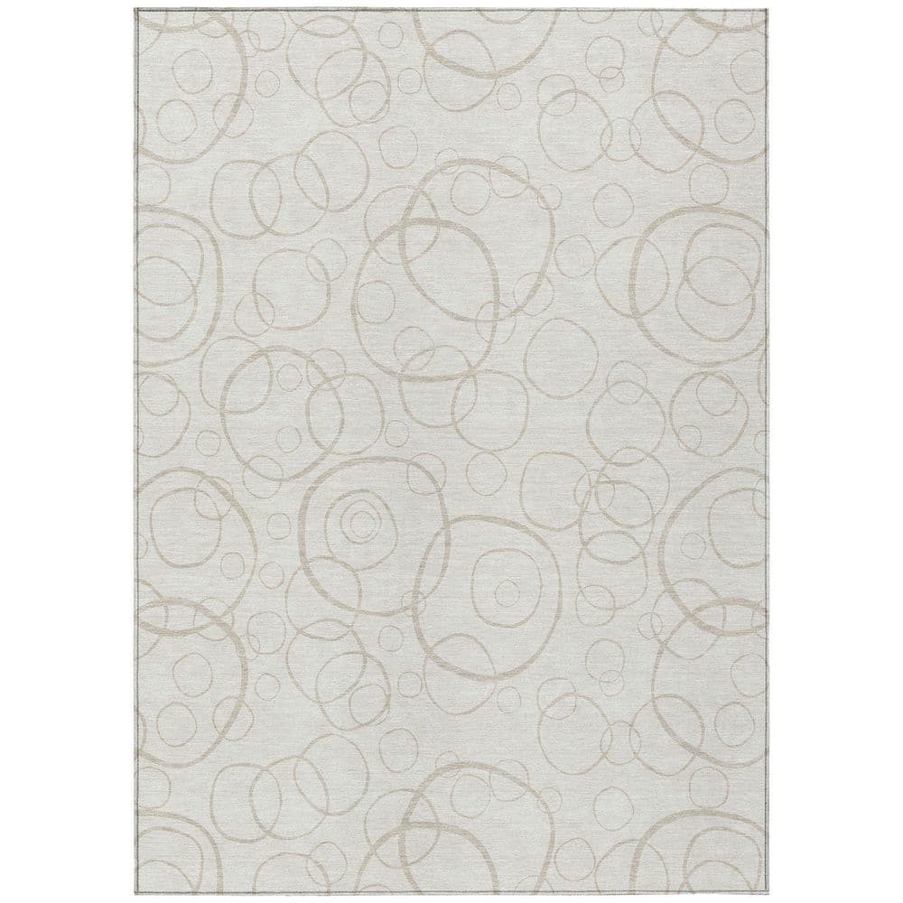 Chantille Machine Washable Indoor/Outdoor Abstract ACN2407 Ivory 9 ft. x 12 ft. Area Rug price history on PriceWatchPro
