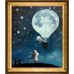 He Gave Me Brightest Star by Adrian Borda Athenian Gold Framed People Oil Painting Art Print 25 in. x 29 in.