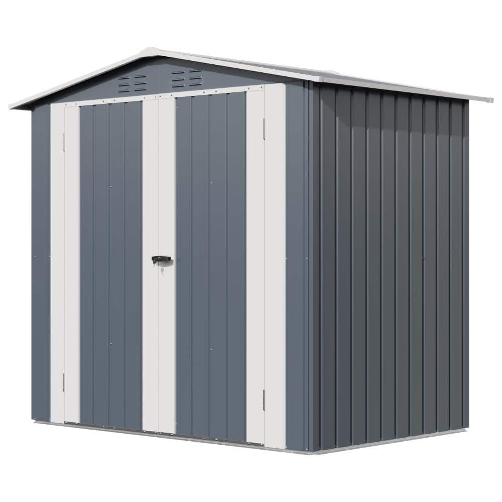 homfan Weather-Resistant Metal Outdoor Storage Outdoor Storage