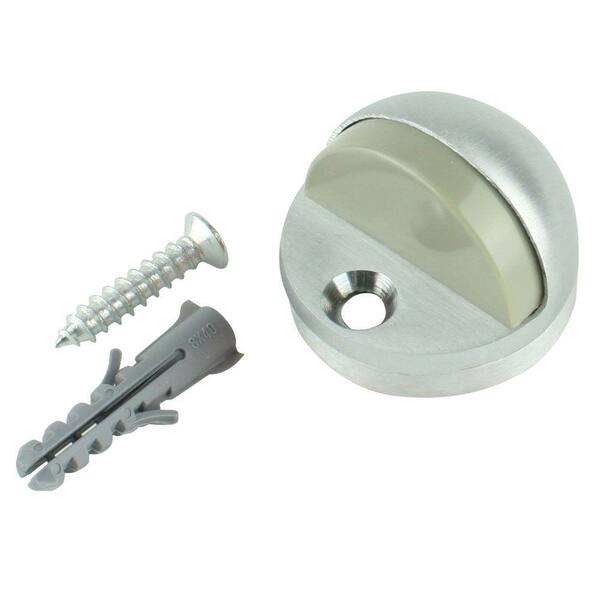 1" High Satin Nickel Low Rise Dome Stop 