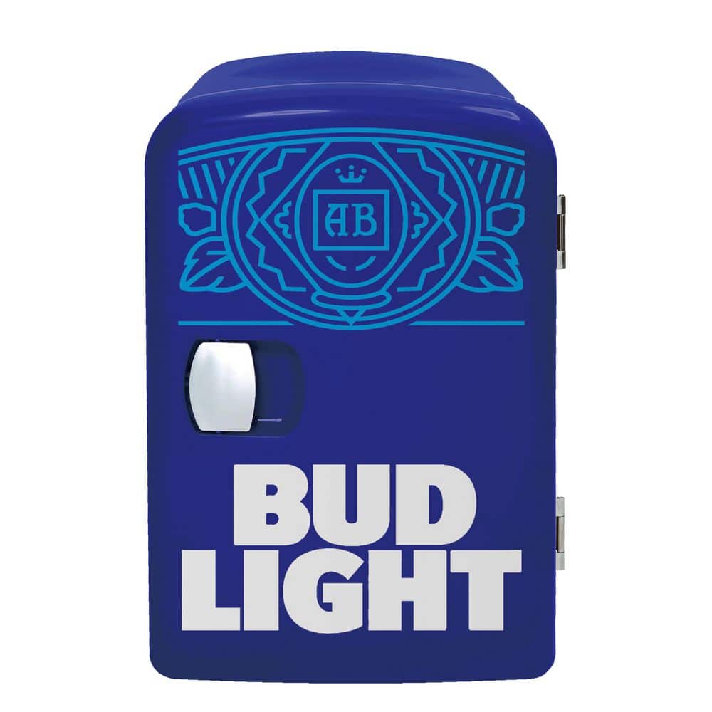 0.3 cu. ft. Bud Light, Mini Refrigerator Compact Personal Cooler, 4-Liter C